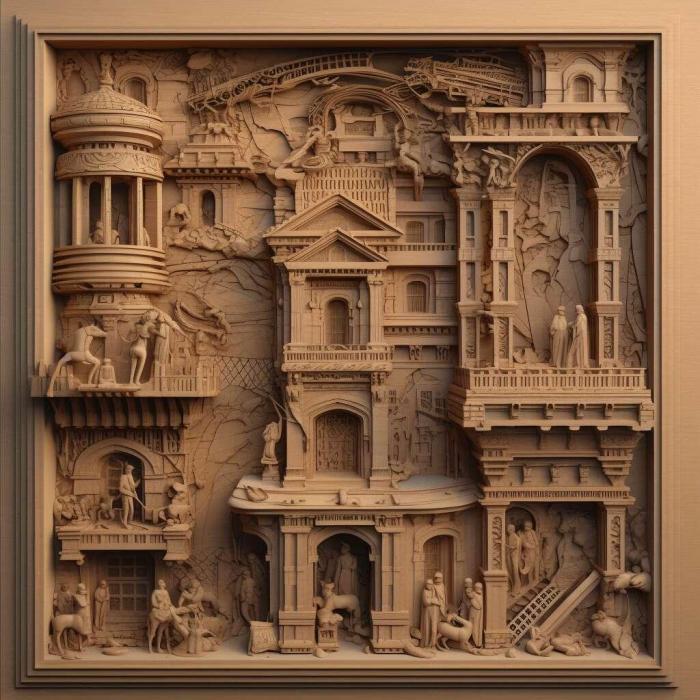 نموذج ثلاثي الأبعاد لآلة CNC 3D Art 